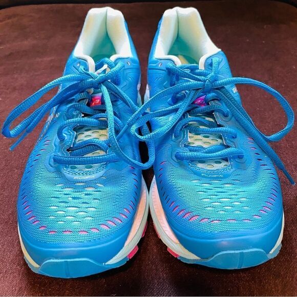 ASICS GEL KAYANO 23 Womens Blue Pink Silver 7.5 US 39 EUR Excellent condition - Picture 2 of 8